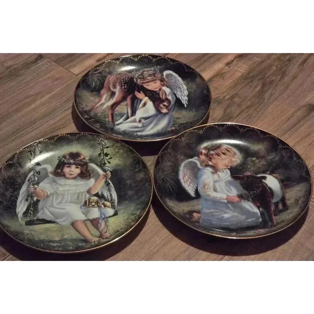 Bradford Exchange Plates,‎ Angels, Multicolor, 10"